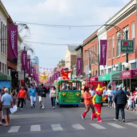 blocos de rua e festas animadas