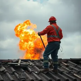 Mogi Guaçu: trabalhador ferido após explosão em telhado de casa