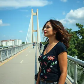 Mulher é rendida em ponte de pedestres no centro de Mogi Guaçu